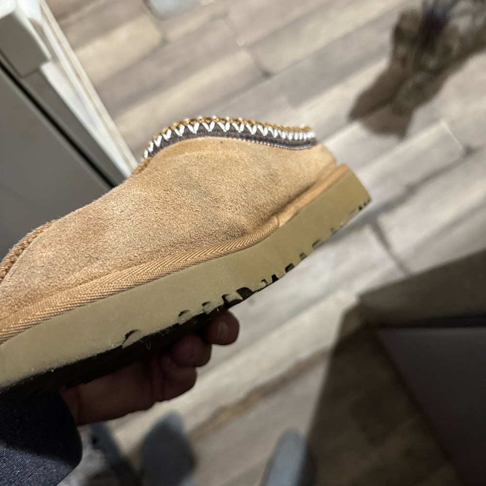 UGG Tan Suede Slip-On Shoes